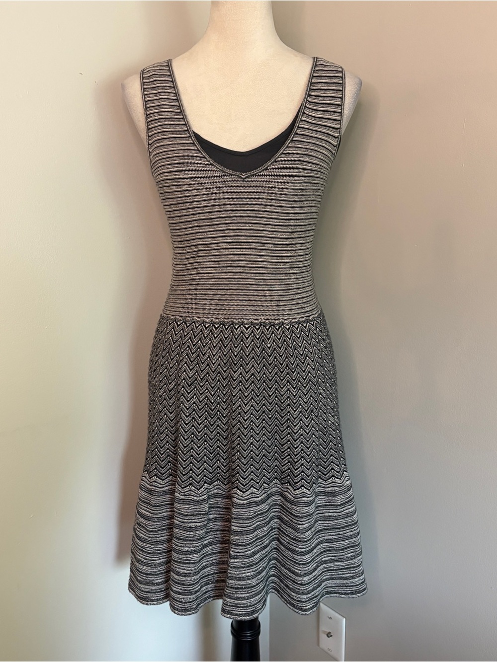 Anthropologie Knitted &‎ Knotted Test Pattern Sleeveless Knit Dress Lagenlook XS